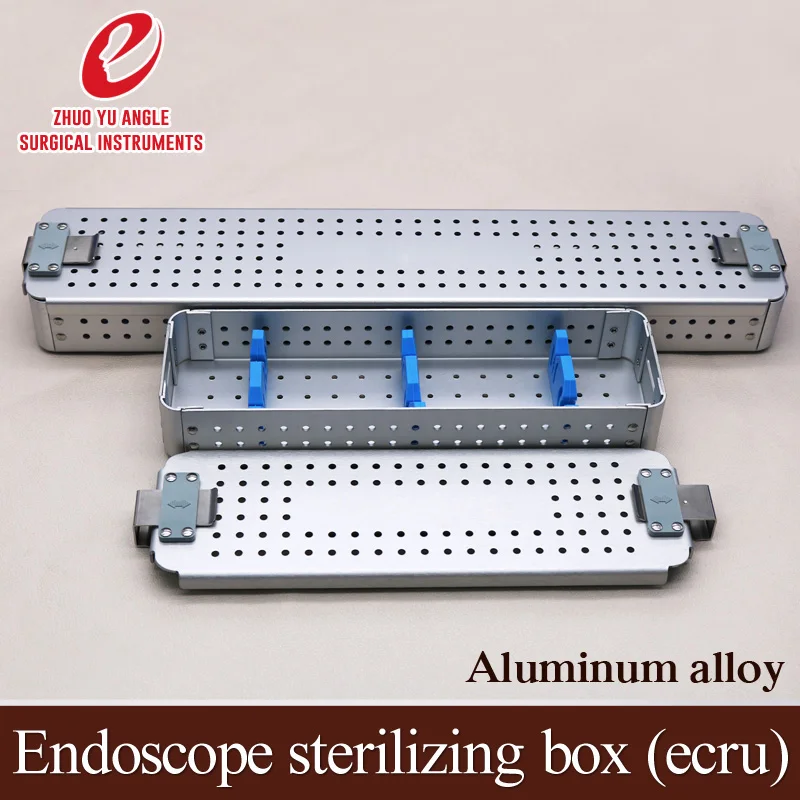 Aluminum alloy endoscope sterilizing box surgical instrument high temperature and high pressure sterilizing box large/small
