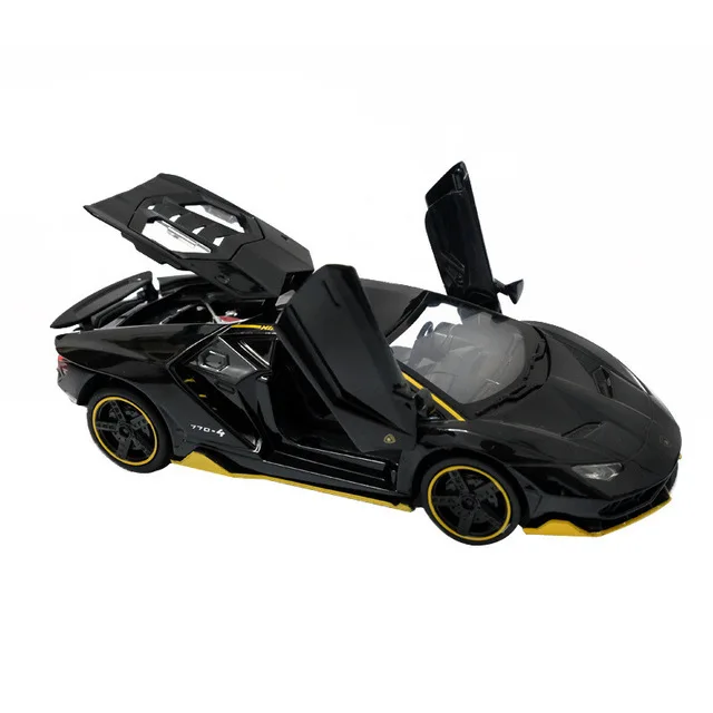 LP770 Black LP770 1:32 Lamborghinis сплав модель гоночной машины Diecasts& Toy Vehicles звуковой свет супер гоночный оттяните назад автомобиль дети подарок на день рождения - Цвет: LP770 Black
