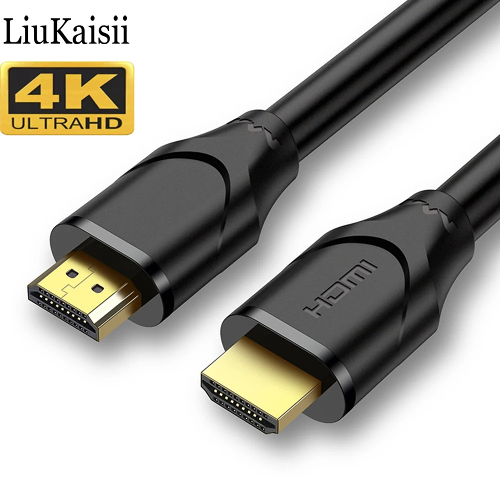 4K HDMI Cable HDMI to HDMI Cables 0.5M 1M 2M 3D HDR 4K 60Hz Ultra Cable  for Splitter Switcher PS4 TV Box Projector Support  ARC