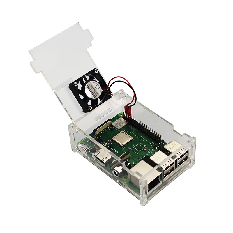 Акриловый чехол для Raspberry Pi 3 Model B +/Raspberry прозрачная крышка коробки с охлаждающим