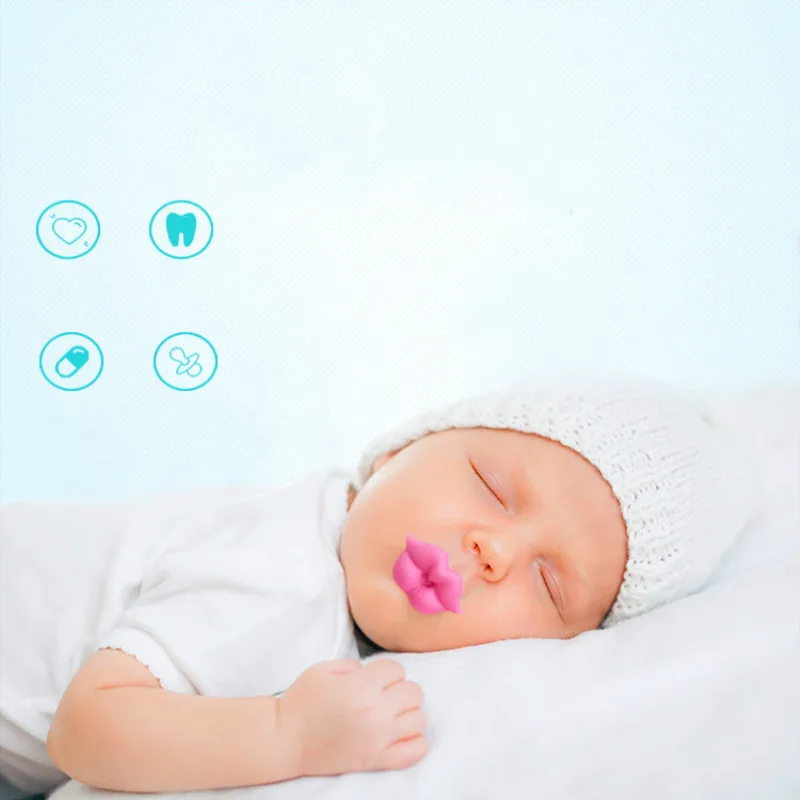 Детская соска Red Kiss Lips пустышки забавные силиконовые детские соски Прорезыватель