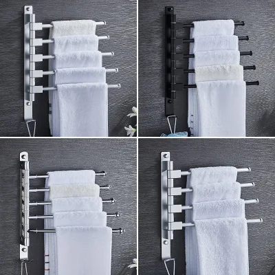Многофункциональная вращающаяся на 180 градусов Полка для полотенец без