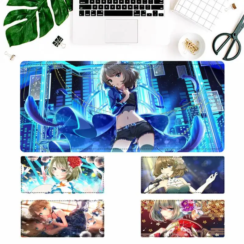 

Soft THE iDOLM STER Kaede Takagaki Mouse Pad Gaming MousePad Large Big Mouse Mat Desktop Mat Computer Mouse pad For Overwatch