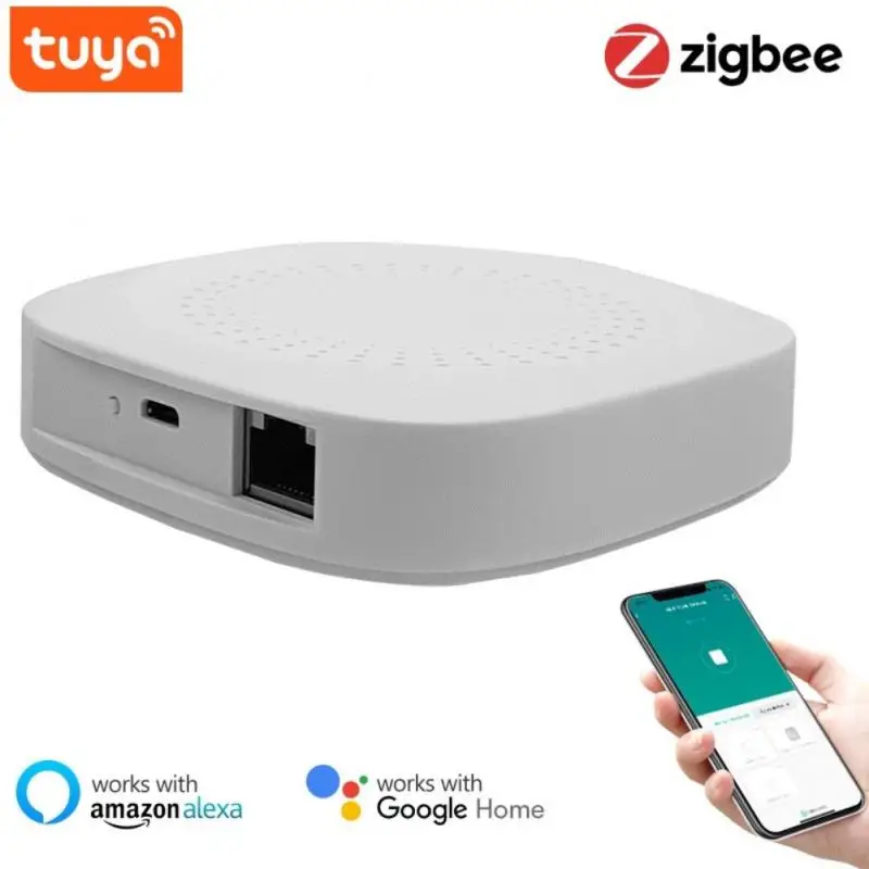 

Tuya Zigbee Bridge Smart Home Zigbee Gateway Hub Remote Control Zigbee Devices Via Smart Life APP Works With Alexa Google Home