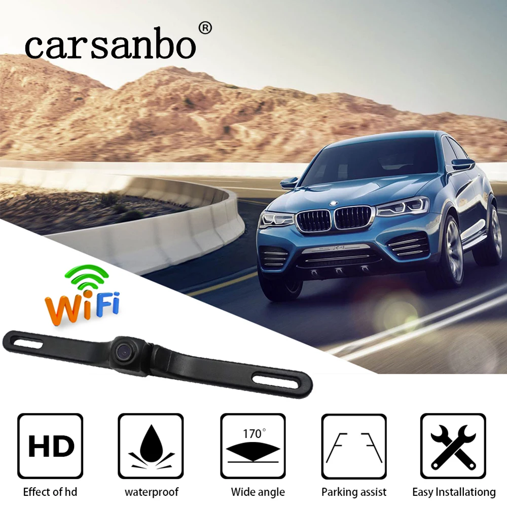 Камера заднего вида Carsanbo камера с ночным видением на 150 градусов Wi Fi широкий угол