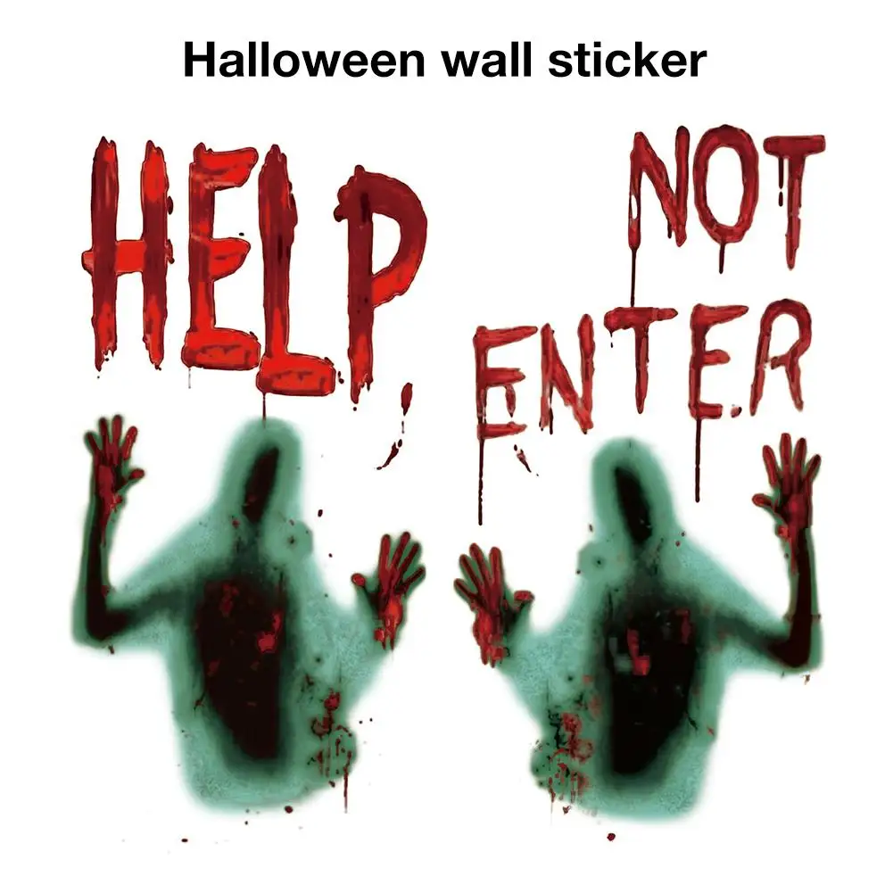 2 шт. вампир ужас зомби стикер с изображением украшения для дома привидениями