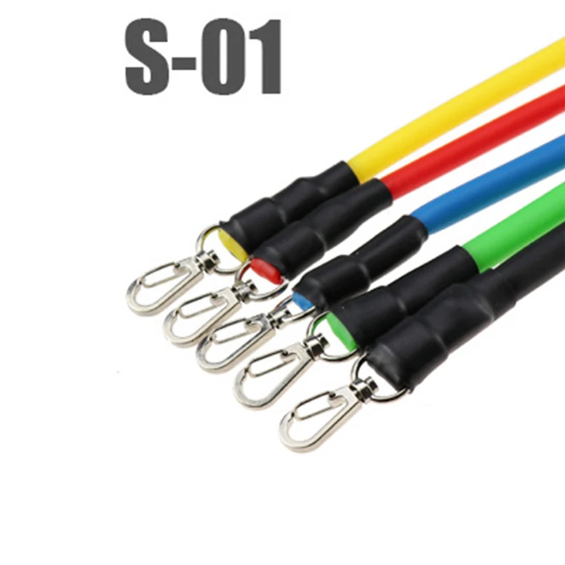 11 Pcs/Set Latex Resistance Bands Rubber Crossfit Training Tubes Pull Rope Expander Yoga Exercise Fitness Elastic Workout | Спорт и