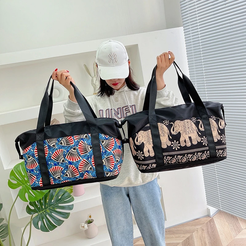 Foldable Leisure Fitness Travel Bag Gym Yoga Outdoor Sports Portable Crossbody Backpack Tote Handbag One-shoulder Boarding Bags