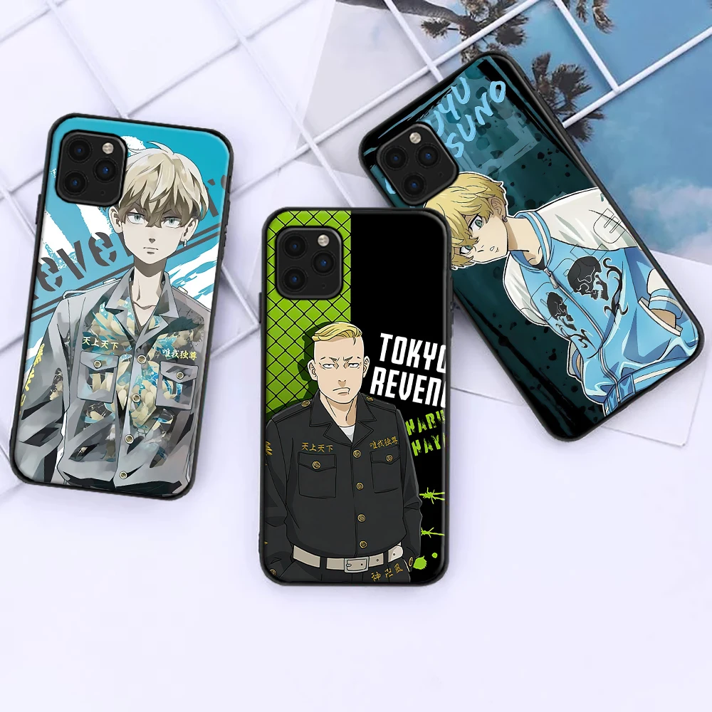 

Tokyo Avengers Japan Anime Phone Case For iPhone 6 7 8 6S Plus X XR XS 11 12 13 Pro MAX Mini SE 2020 Soft TPU Funda Back Cover
