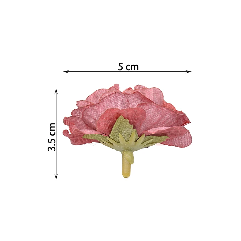 

20 pieces 5cm artificial flower silk rose flower head wedding party home decoration DIY Scrapbooking Wreath Fake Flowers