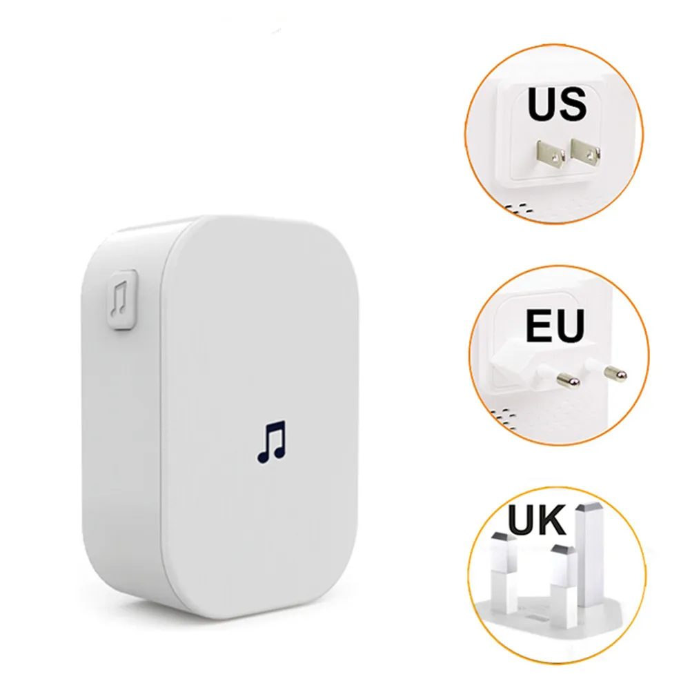 Wifi Wireless Doorbell Indoor Chime 100DB 433MHz Waterproof Door Ring Receiver Ding Dong Tuya Smart life home | Безопасность и