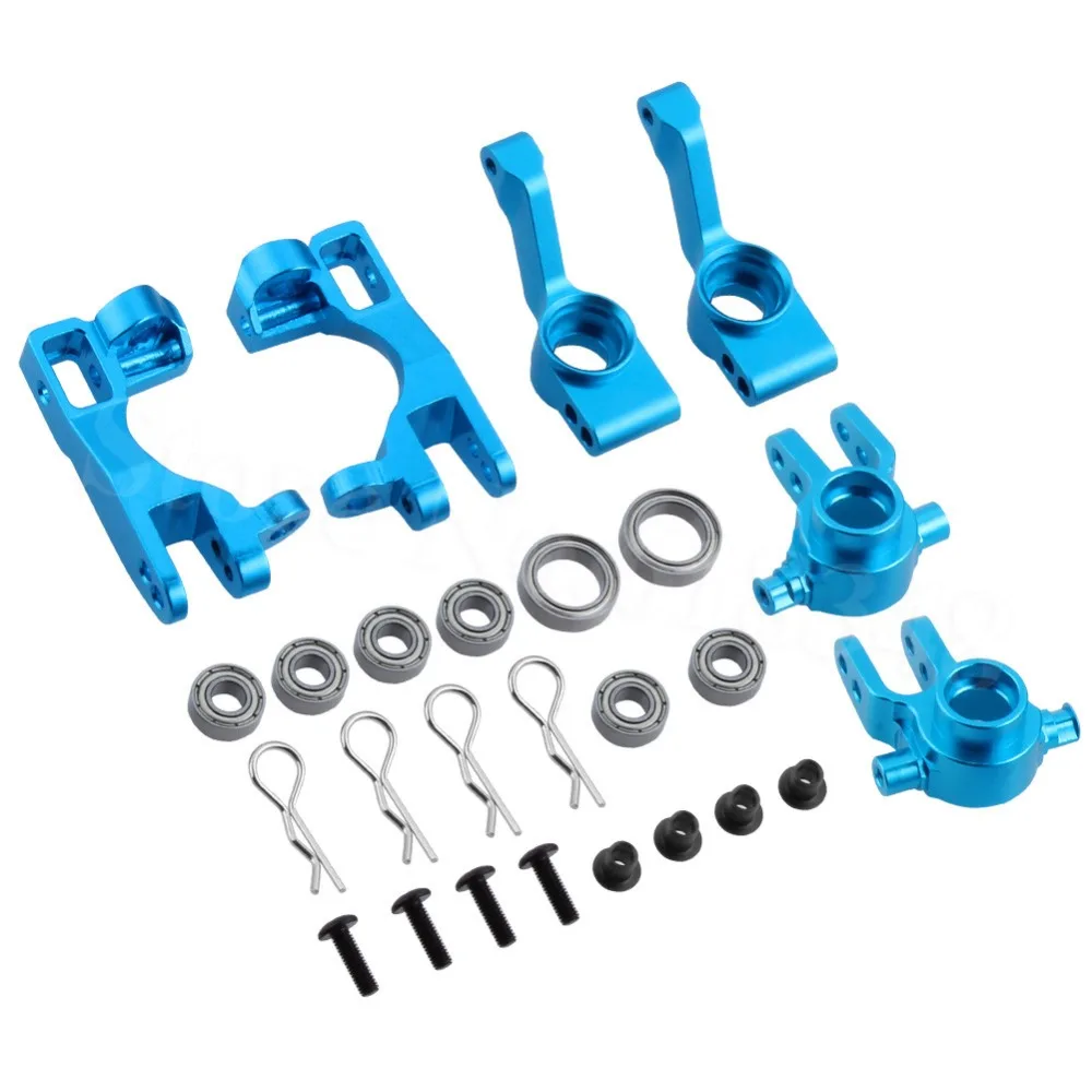 Для 1/10 Traxxas Slash 4x4 алюминиевые левые и правые рулевые БЛОКИ часть # 6837X C HUB 6832X Axle carries