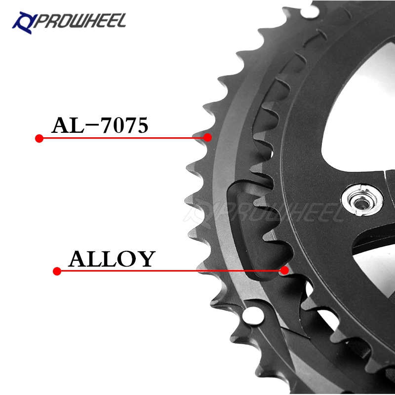 

Prowheel 170/172.5mm Folding Bike Crank 130 BCD 46/56T Chain Wheel with Bottom Bracket 2x9/10S Fold Bicycle Crank sprocket set