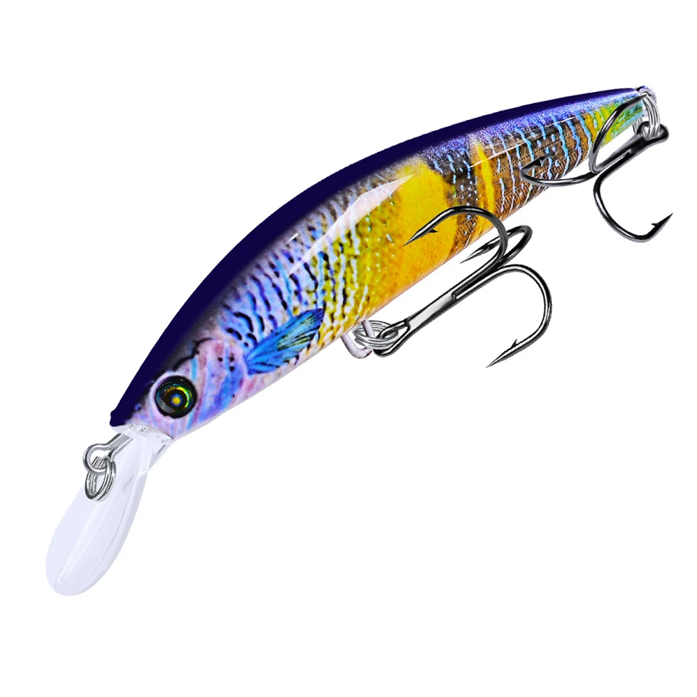 

Brand Minnow Lures Fishing Tackle 6 Colors Fishing Lures 4.33"-11cm/0.9oz-25.5g with 4# Hook Fishing Bait Hard Bait Japan Tackle