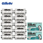 Лезвия для бритья Gillette, суперсиние лезвия для Мужской бритвы, двойные лезвия из нержавеющей стали, 5 лезвий или 10 лезвий