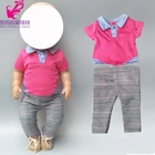 17 дюймов куклы одежда, рубашка и штаны, 18 дюймов девочка кукла Og одежда куклы игрушки одежда