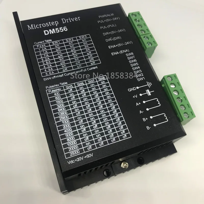 Цифровой Драйвер шагового двигателя DM556 2-фазный 5.6A для 57 86 NEMA23 NEMA34 контроллер |