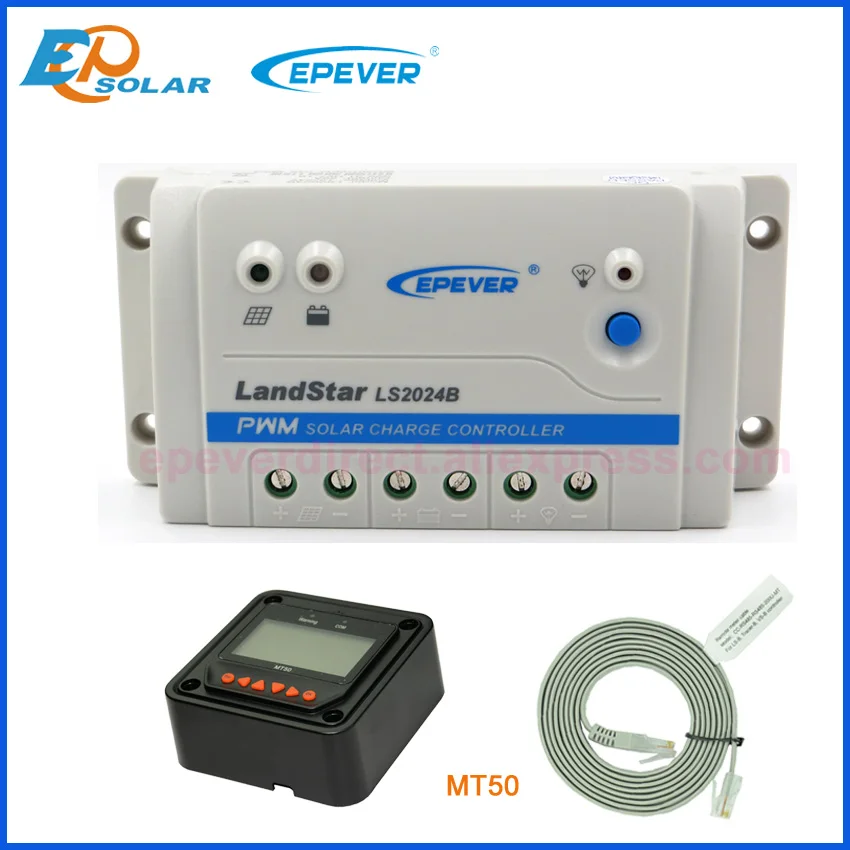

EPEVER 10A 20A 30A with MT50 12V 24V LS1024B LS2024B LS3024B Landstar PWM Programmable Solar Charge controller Free Shipping