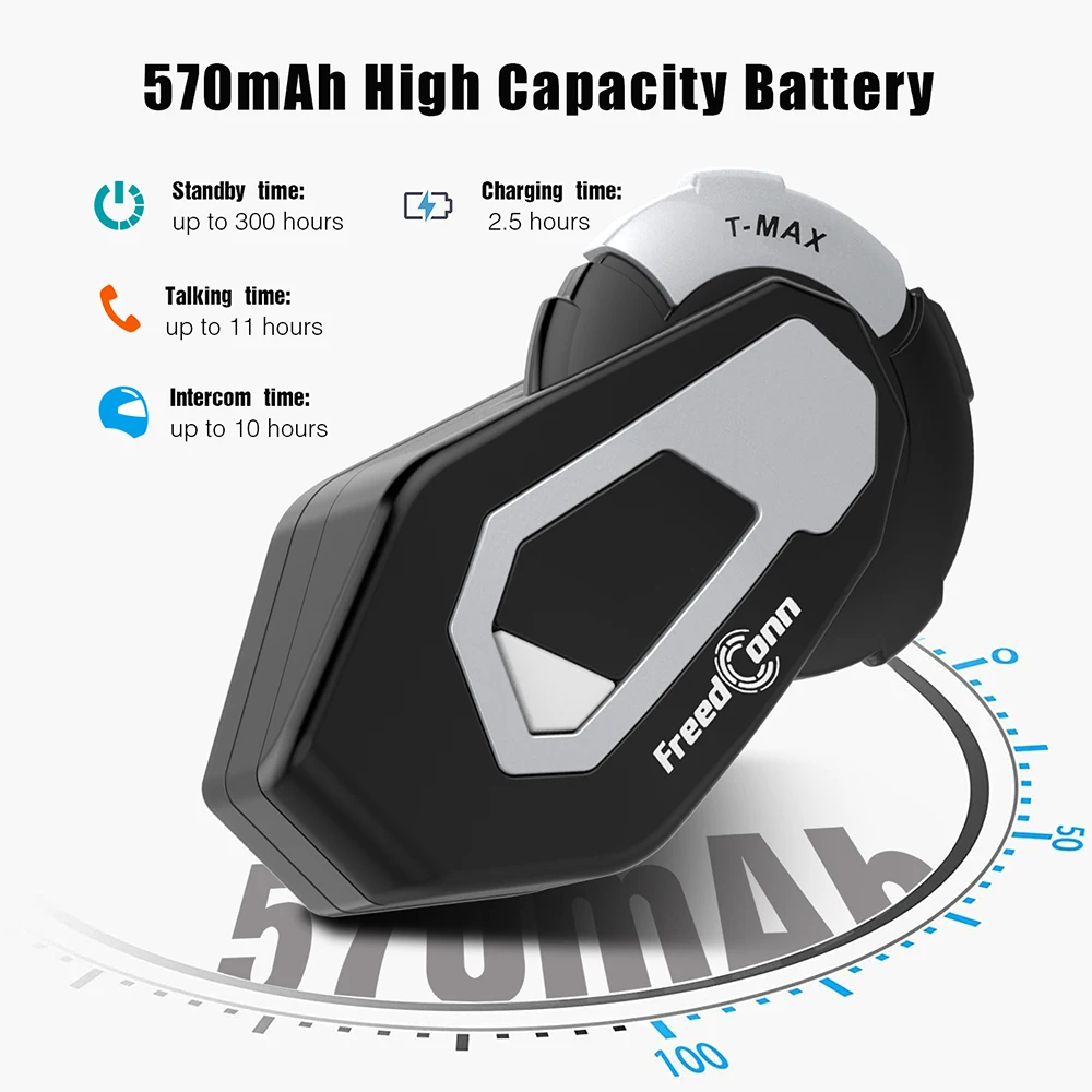 Водонепроницаемый bluetooth-гарнитура для мотоциклетного шлема с FM-радио |