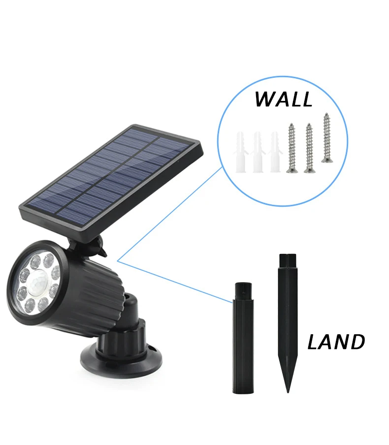 Многофункциональная Новая энергосберегающая лампа регулируемая солнечная