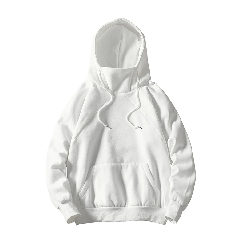 

Winter Plus Velvet Hoodie Men's Warm Fashion Solid Color Casual Hooded Sweatshirt Man Streetwear Wild Loose Hip Hop Hoodies