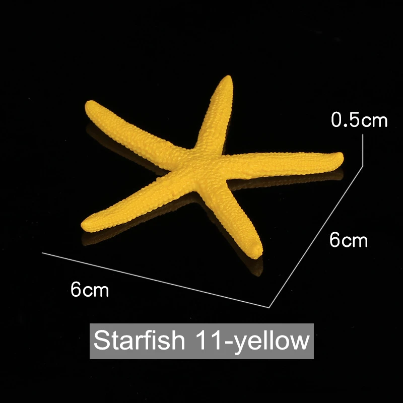 11 Star yellow Красочные смолы аквариумный искусственный Коралл Риф Украшения аквариум Коралловый камень пейзаж орнамент аксессуары для аквариума 15 видов стилей - Цвет: 11 Star yellow