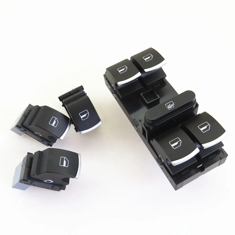 FHAWKEYEQ хромированная электронная кнопка переключения бокового окна для VW Passat B6 3C