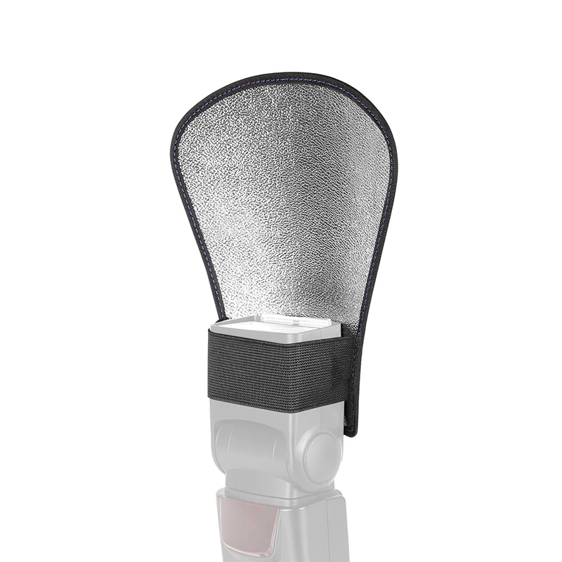 Зеркальный двухсторонний серебристый/белый Отражатель вспышки для скоростных