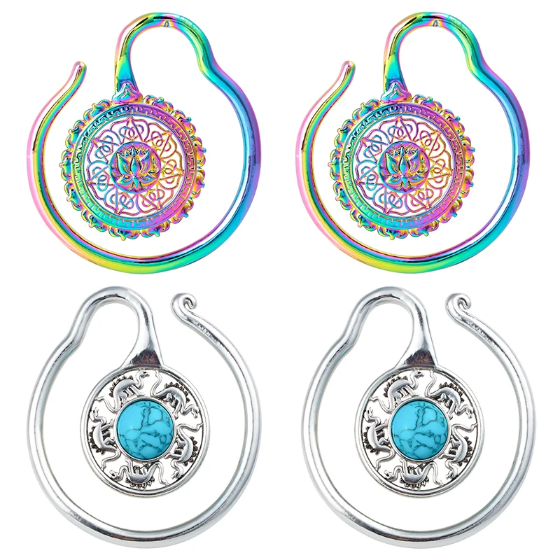 Радужные серьги Вешалки для ушей 2 шт.|Украшения тела| |