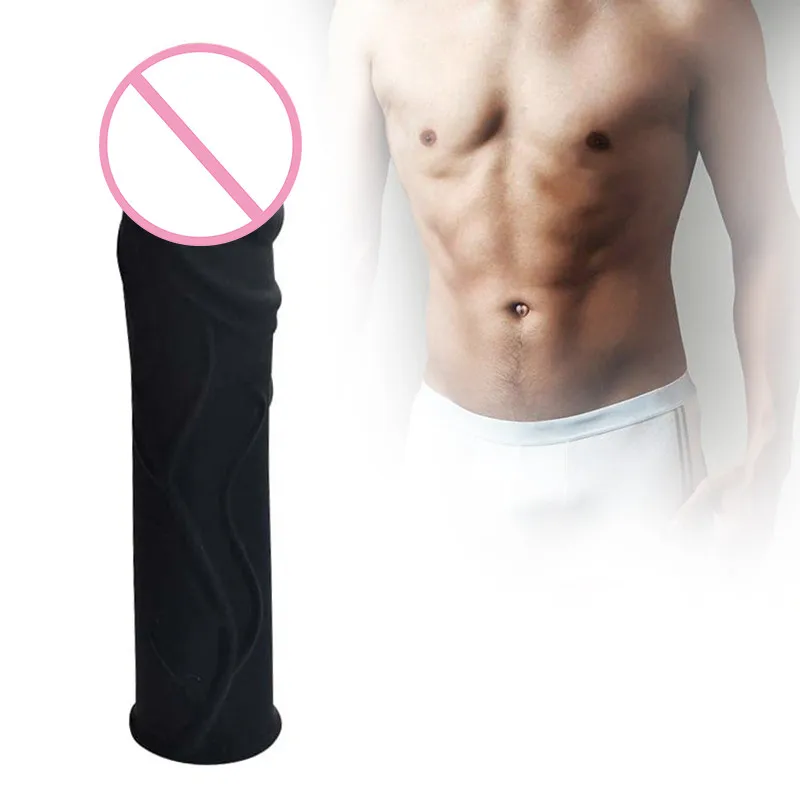Реалистичный пенис продолжительный удлинитель Медицинский силиконовый