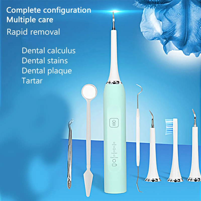 

Home Ultrasonic Calculus Remover Dental Scaling Electric Portable Scaler Sonic Smoke Stains Tartar Plaque Teeth White