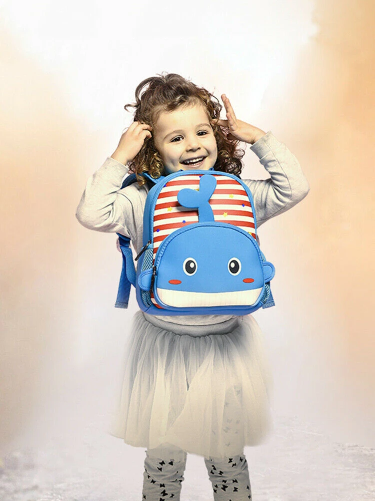 Cute Kids Toddler School Bags Backpack Kindergarten Children Girls Boy Schoolbag 3D Cartoon Animal Giraffe Tiger Lion Rabbit Bag
