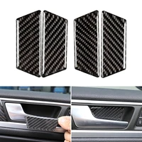 real carbon fiber car interior door handle panel door bowl cover trim for vw touareg 2011 2018
