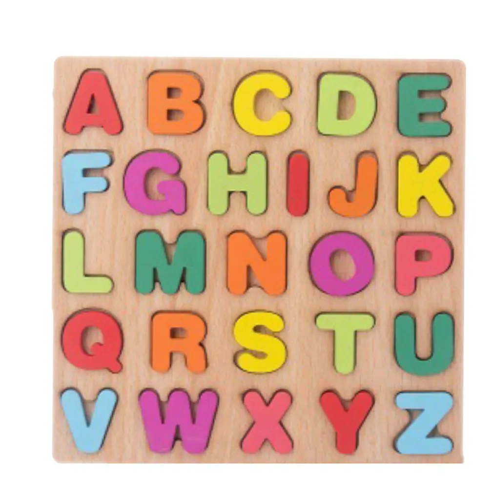 

Numerical Letter Building Block Puzzle Pinyin Shape Cognitive Wooden Toy Children's Hand Grasping Board