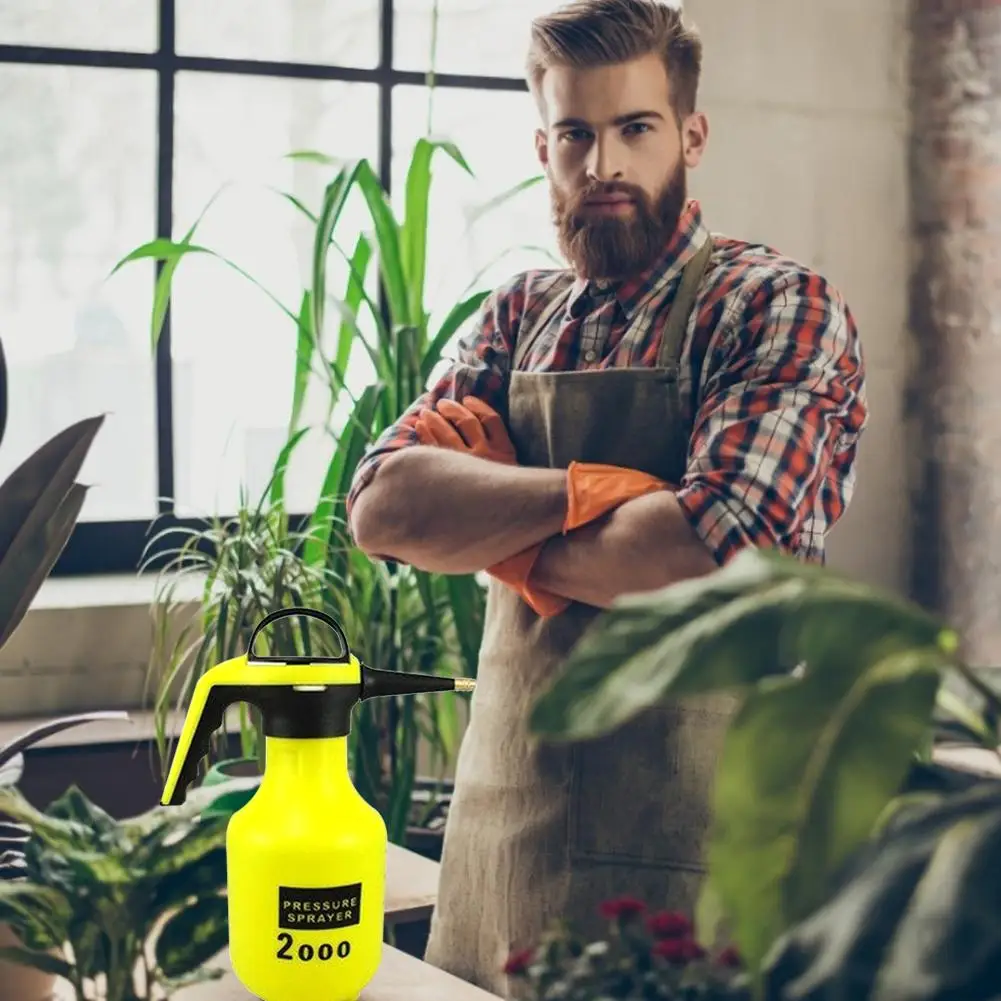 2L опрыскиватель ручной полива растений чайник из безопасной Давление Лейка