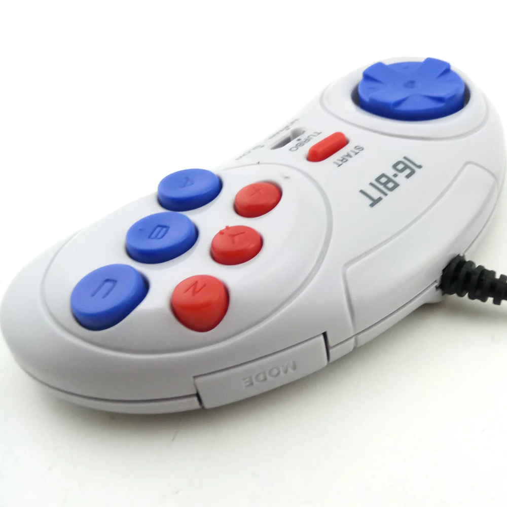 1 шт. 2 шт. 10 шт. игровой контроллер для SEGA Genesis для 16 бит ручка геймпад для MD игровые аксессуары приносят турбо и медленную функцию