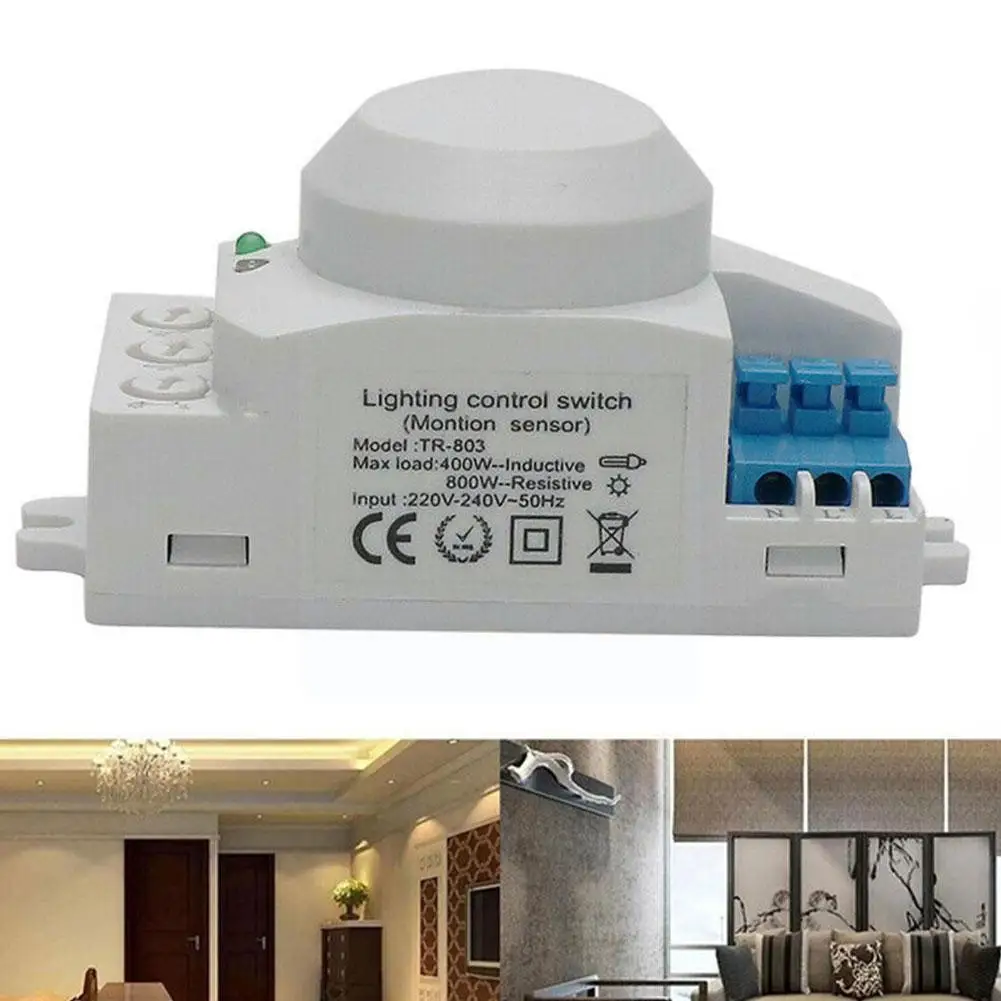 

1pcs AC 220V 5.8GHz Microwave Movement Motion Sensor Switch For Light Hottest Micro Wave Module C4E1