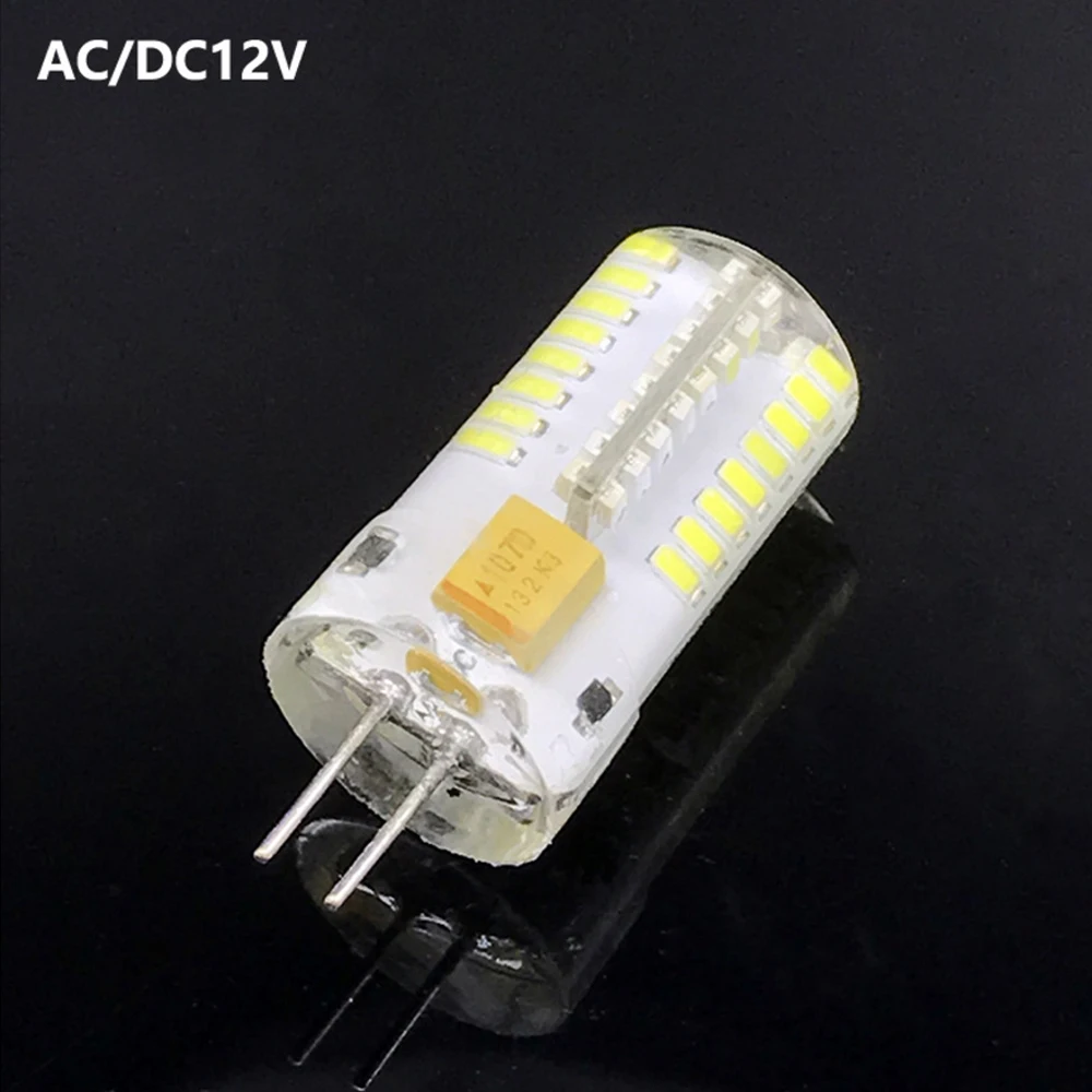 2 шт. G4 светодиодный лампы 3 Вт 5 3014SMD светильник ручка розетка Лампа DC/AC DC 12 В/220