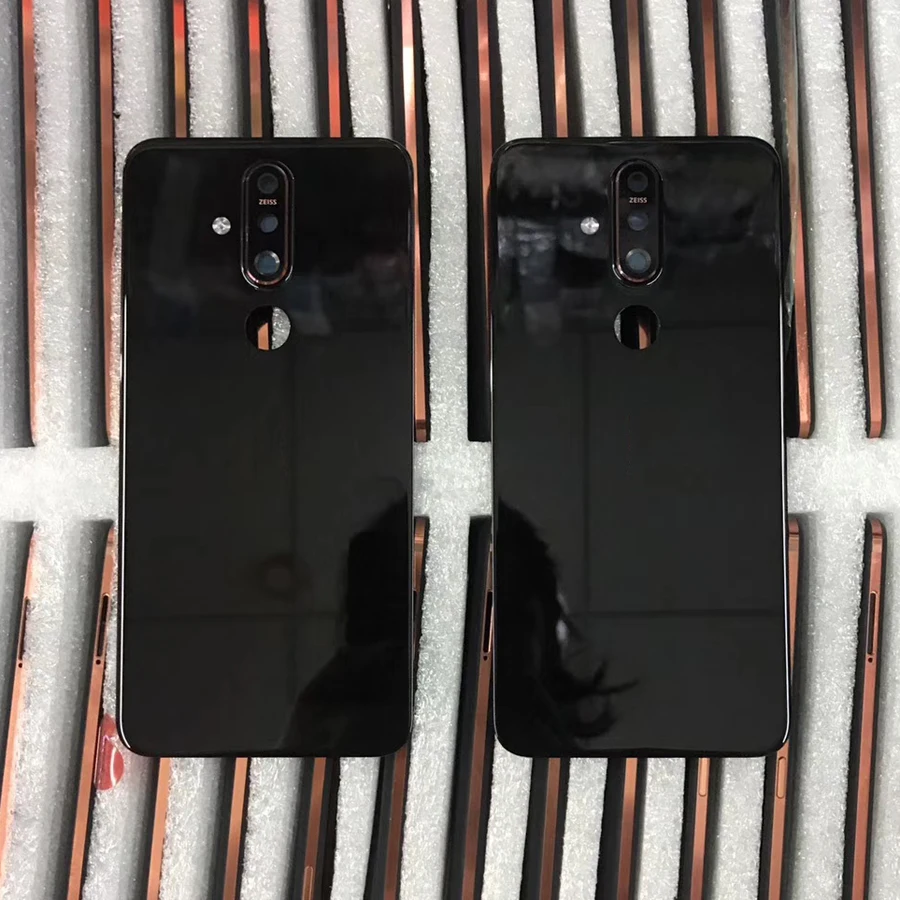 Оригинальная Задняя стеклянная панель Nokia X71 Крышка батарейного отсека задняя дверь замена корпуса с объективом камеры+ клейкая наклейка