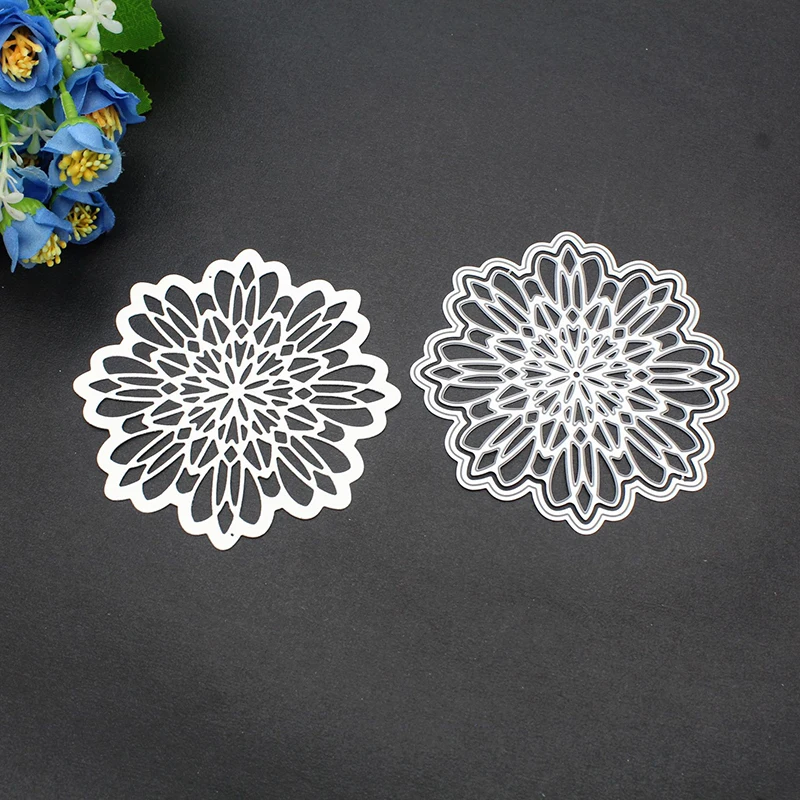 Металлические режущие штампы для скрапбукинга цветочное кружево ажурное
