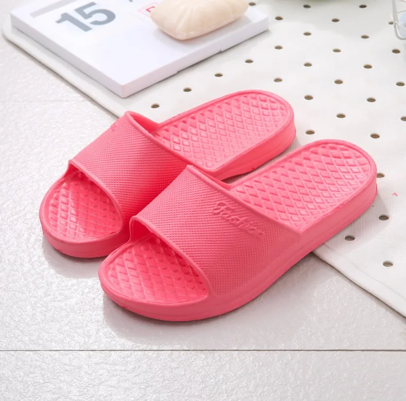 

2021 Unisex Home Slippers Summer Indoor Floor Non-slip Slippers Couple Family Women and Men Hotel Bathroom Bath Sandal Slippers