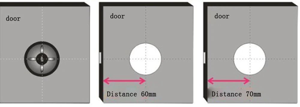 Нержавеющая сталь вход/частный/канал дверной замок Матовый никель дверная ручка