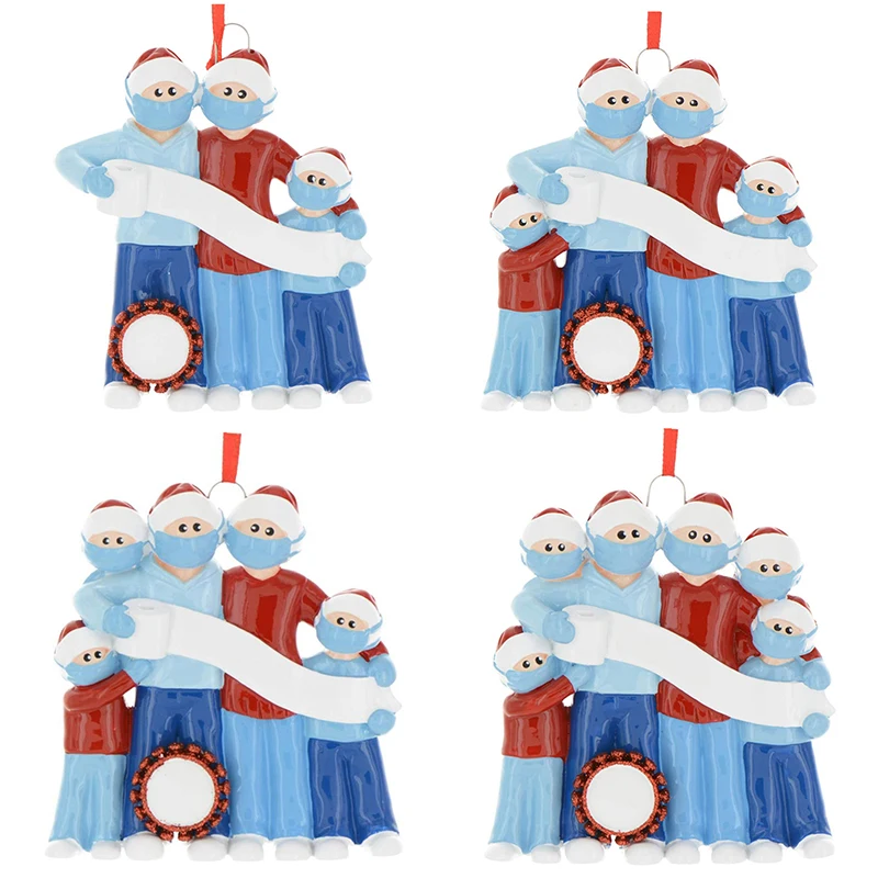 

2020 Quarantine Christmas Birthdays Party Decoration Gift Product Personalized Hanging Ornament Family Xmas Decorating Kit Gift