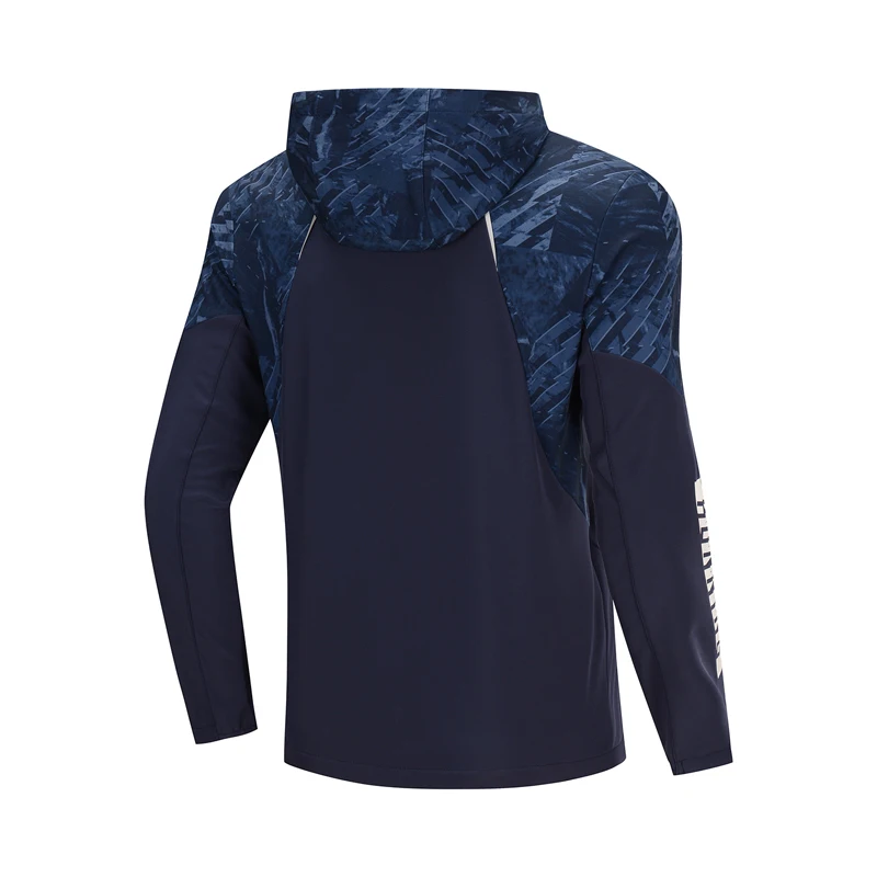 Li-Ning, Мужская ветровка для бега, зимняя, флисовая, облегающая, толстая куртка, 91.1% полиэстер, 8.9% спандекс, подкладка, спортивное пальто AFDP505 COND19