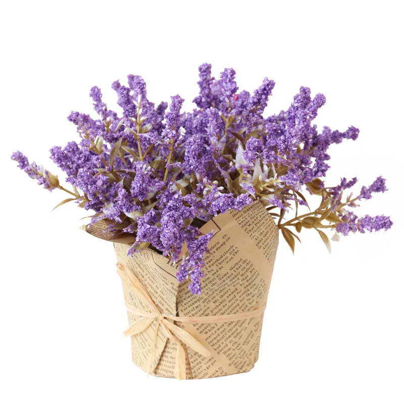 Европейская газета крафт бумага искусственный цветок гипфиила украшение с