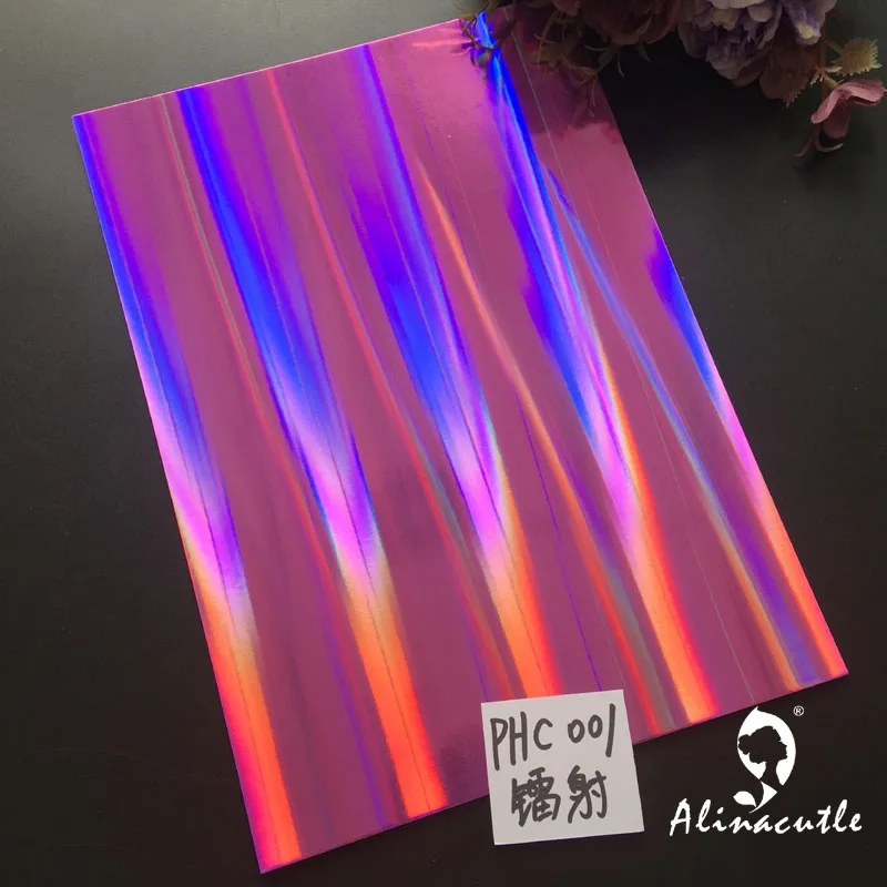 Бумажная карточка с голографическим рисунком 6 цветов х 2 листа в наличии цветные