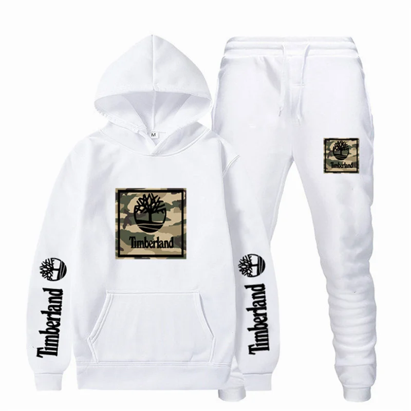 

Men Sets Fashion Brand Tracksuit Sweatpants + Hoodies 2 Piece Suit Casual Fleece Casual Long Sleeve Pulovers Jogging Clothing