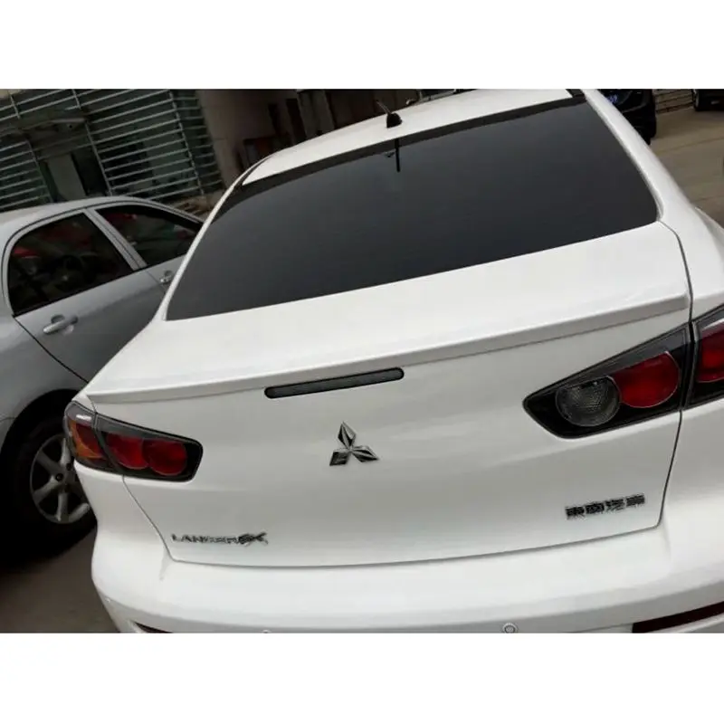 

For Mitsubishi Lancer EX Evo 2008 2009 2010 2011 2012 2013 2014 2015 ABS Plastic Unpainted Primer Color Rear Trunk Wing Spoiler