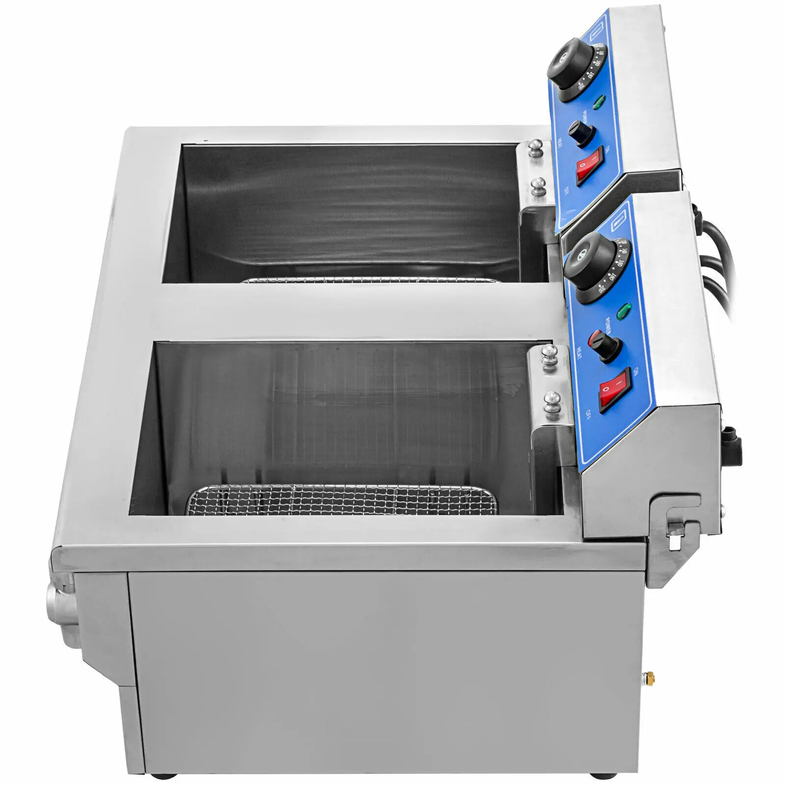 6000W 20L коммерческий Электрический Фритюрница с глубокими жирами двойной бак из