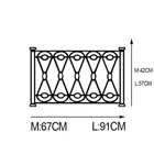 Кованые настенные наклейки, забор, ограждение, декор стеклянного окна, наклейка для домашнего искусства, декоративные, свитки, повторяющийся узор, A13-042